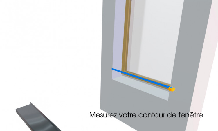 Appuis de fenêtre Aluminium blanc 2 mètres