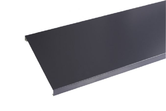 Couvertine aluminium 1mm Gris ardoise RAL 7016 - longueur 2 mètres - développé 350 ( largeur intérieure 330 mm ) 