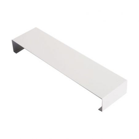 Eclisse couvertine aluminium Blanc RAL 9010 - Développé 270 - retours 65 mm 