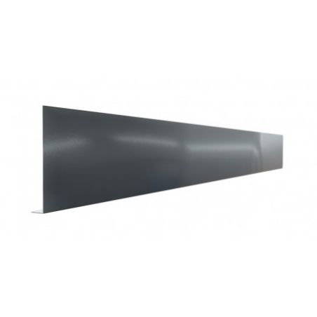 pliage L aluminium 0,7 mm Gris ardoise RAL 7016 - Longueur 2 mètres - A: 230 mm - B:20 mm