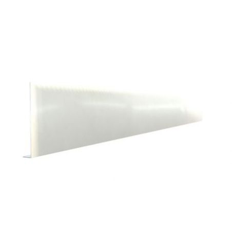 Pliage L aluminium Blanc RAL 9010 ( 0,7 mm ) - longueur 2 mètres - A : 90 mm - B: 30 mm