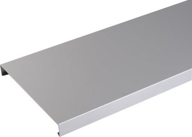 Couvertine aluminium 1 mm Gris métal RAL 9006 - 2 mètres