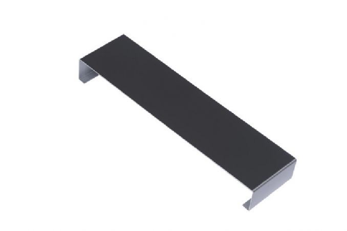 Eclisse couvertine aluminium Gris ardoise RAL 7016 - 2 mètres - Développé 150 ( largeur intérieure 130 mm ) 